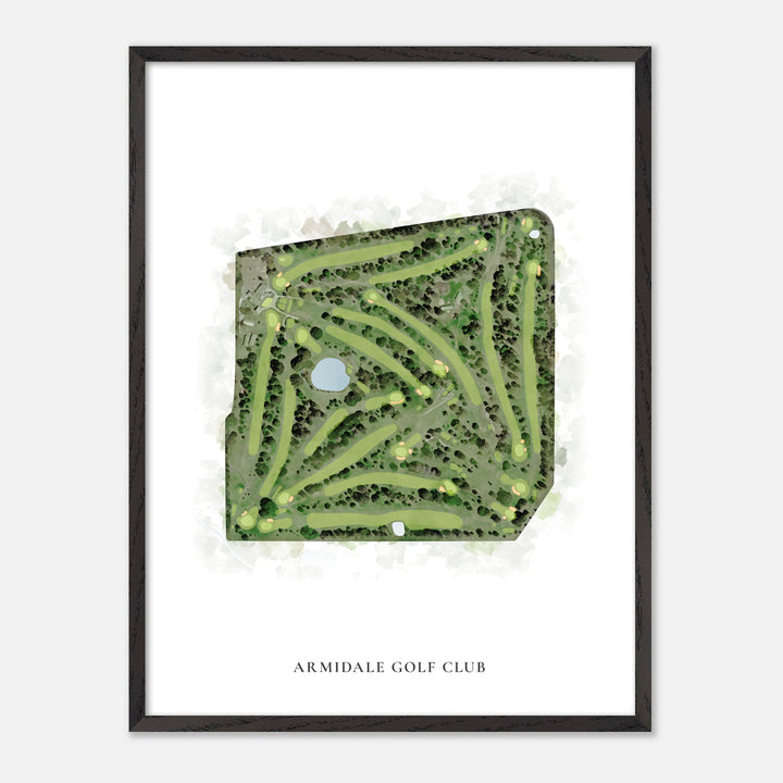 Print of Armidale Golf Club Classic Map