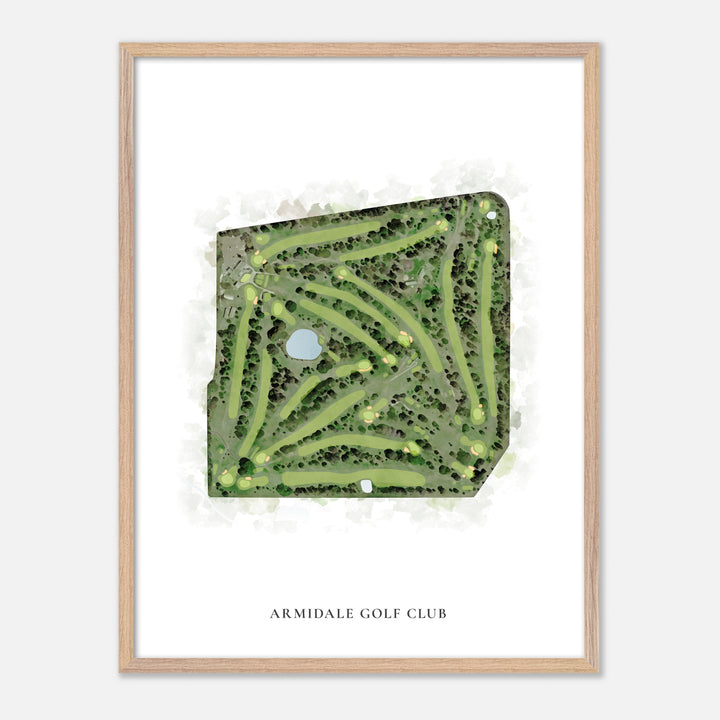 Print of Armidale Golf Club Classic Map