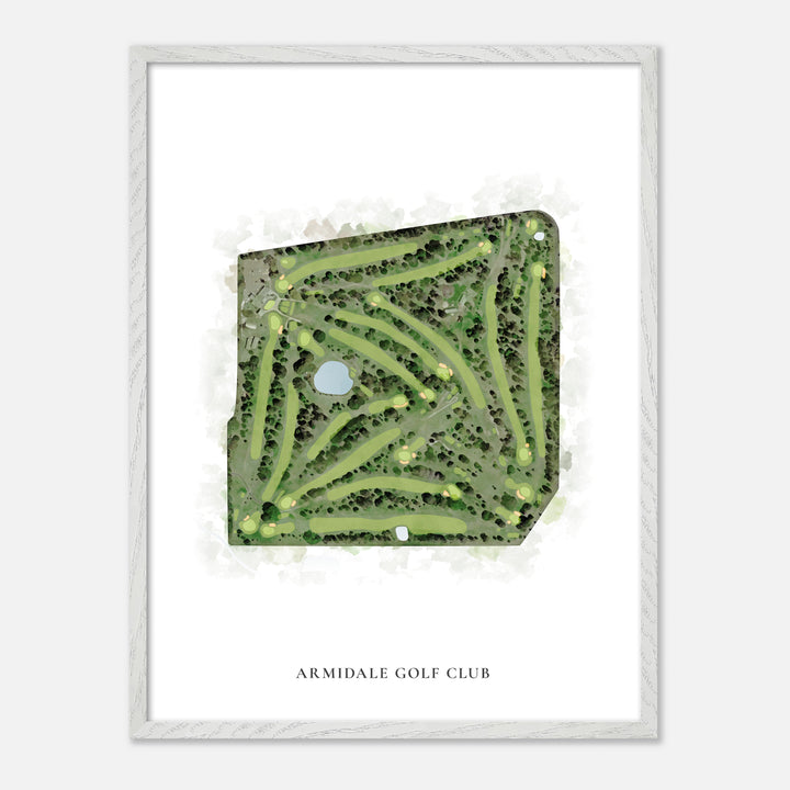 Print of Armidale Golf Club Classic Map