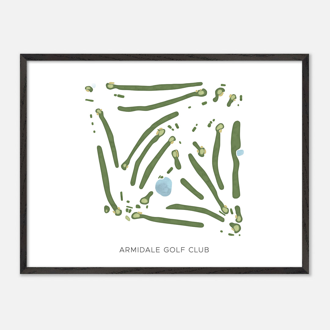 Print of Armidale Golf Club Modern Map