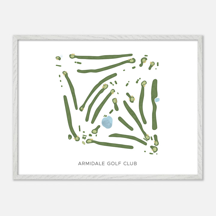 Print of Armidale Golf Club Modern Map