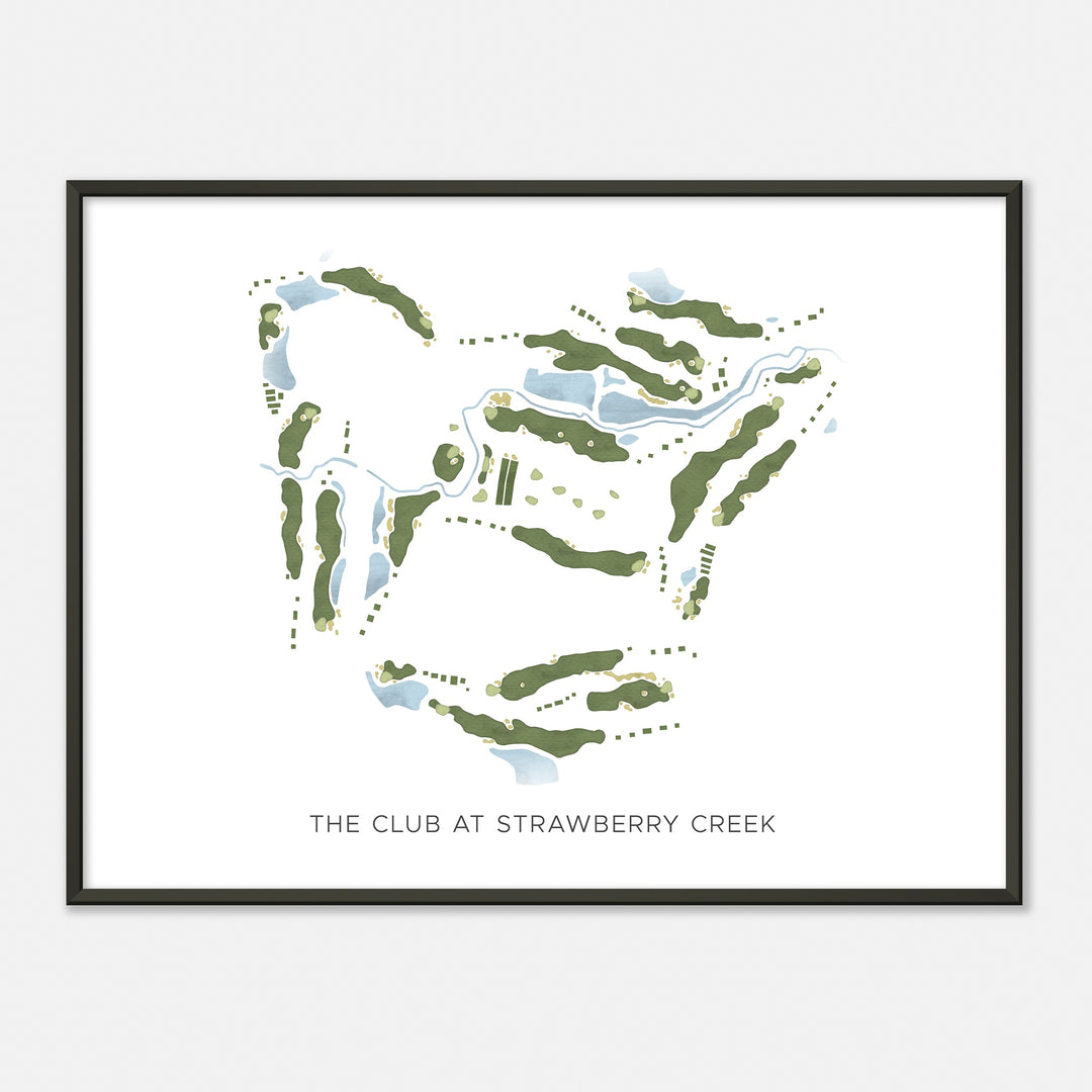 Print of The Club At Strawberry Creek Modern Map