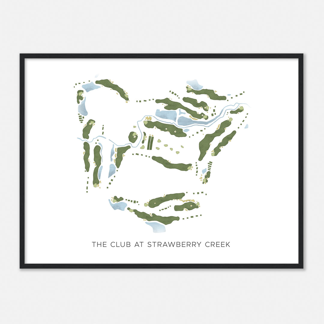 Print of The Club At Strawberry Creek Modern Map