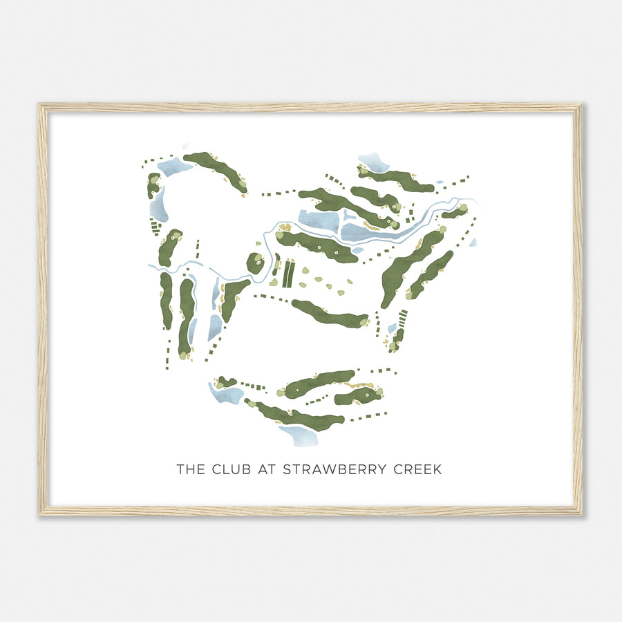 Print of The Club At Strawberry Creek Modern Map