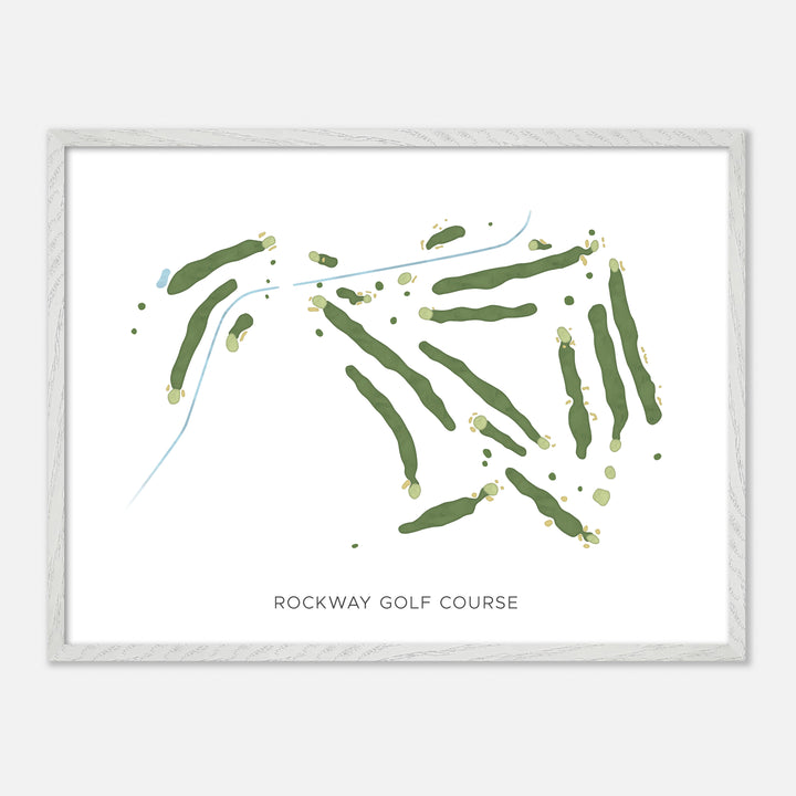Print of Rockway Golf Course Modern Map