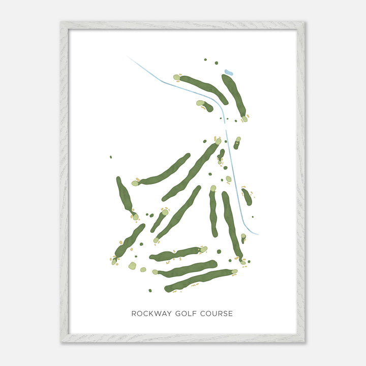 Print of Rockway Golf Course Modern Map