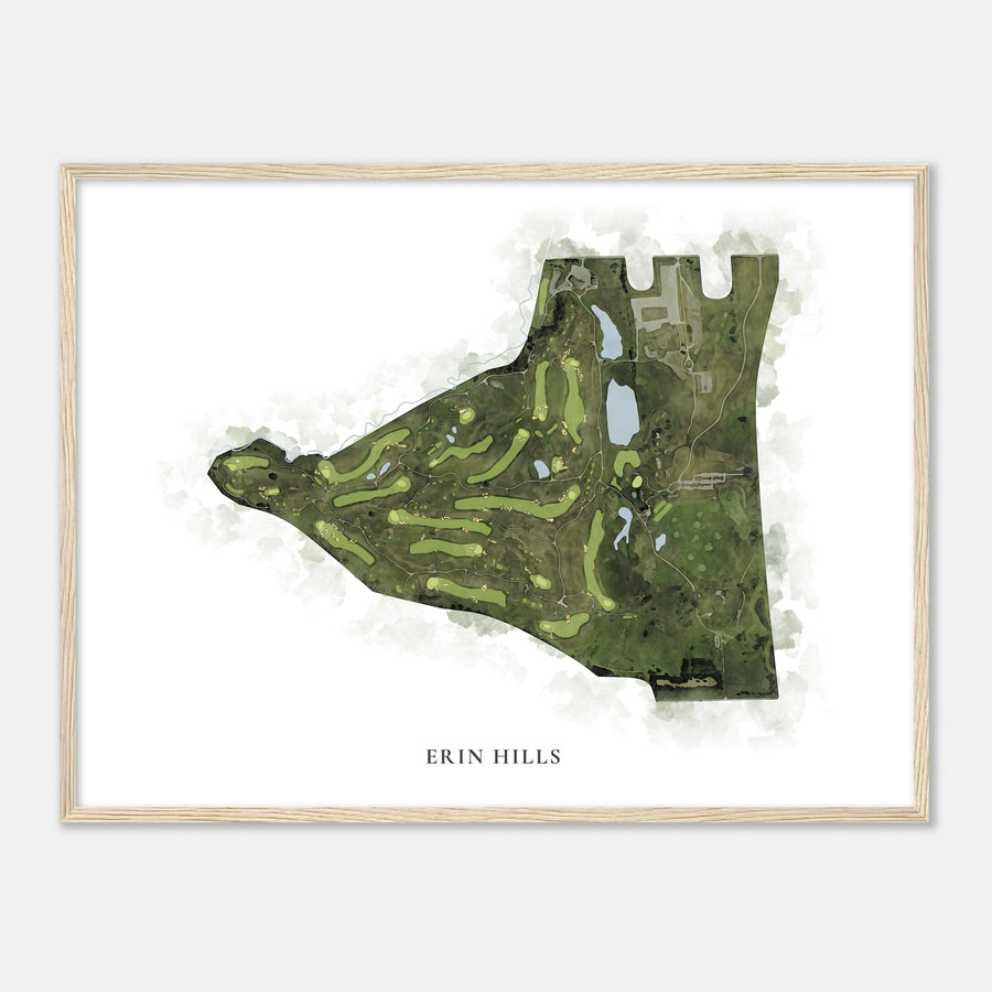 Print of Erin Hills Classic Map