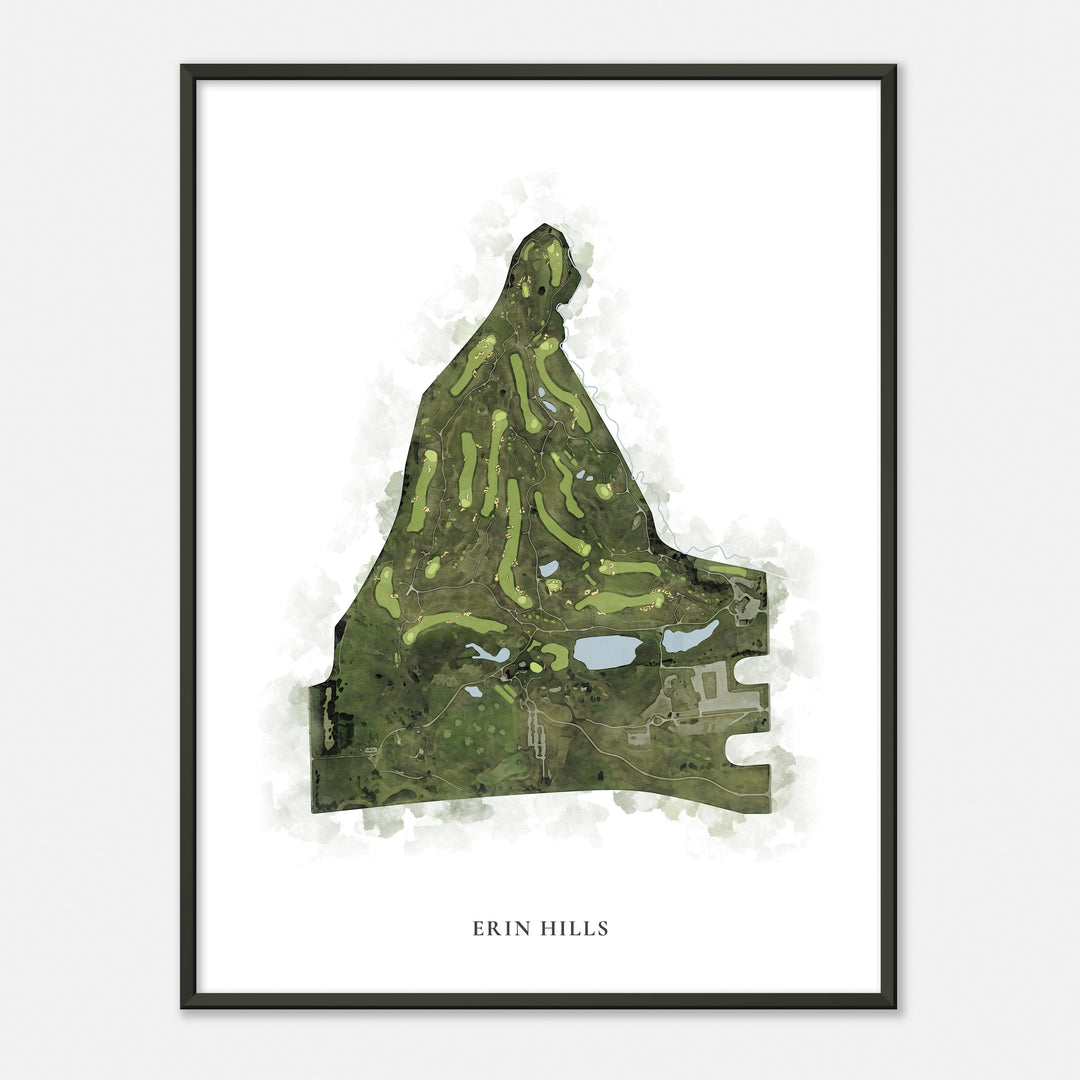 Print of Erin Hills Classic Map