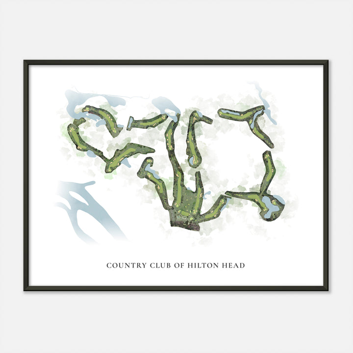 Print of Country Club Of Hilton Head Classic Map