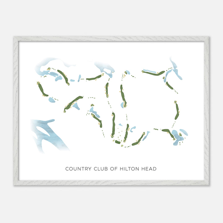 Print of Country Club Of Hilton Head Modern Map
