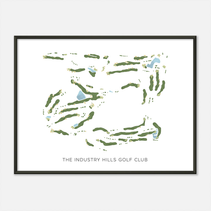 Print of The Industry Hills Golf Club Modern Map