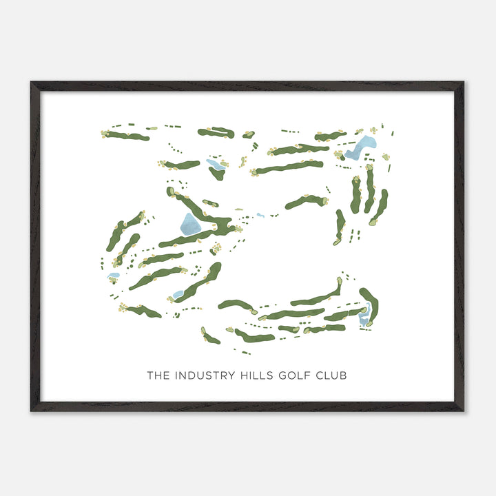 Print of The Industry Hills Golf Club Modern Map
