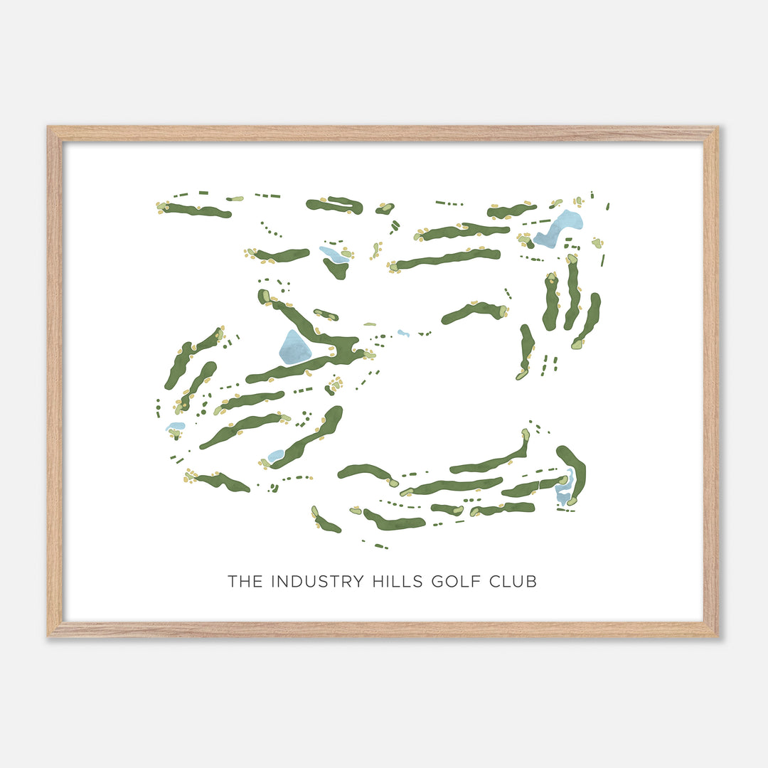 Print of The Industry Hills Golf Club Modern Map