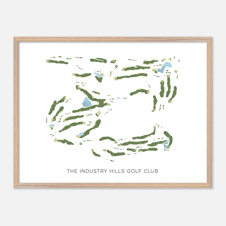 Print of The Industry Hills Golf Club Modern Map