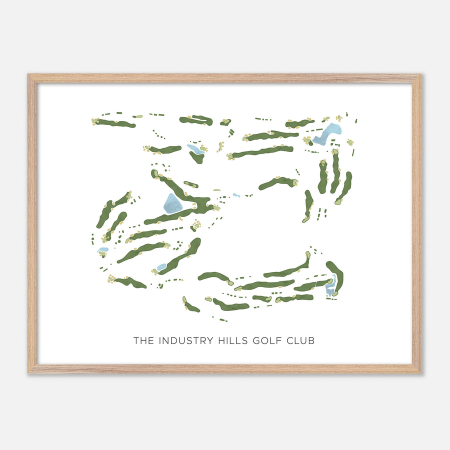 Print of The Industry Hills Golf Club Modern Map