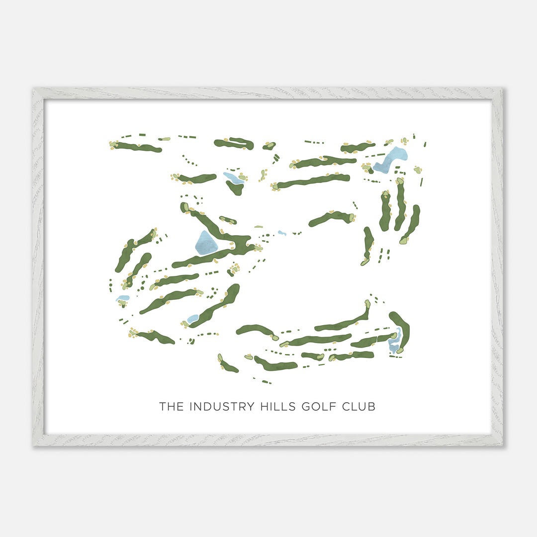 Print of The Industry Hills Golf Club Modern Map