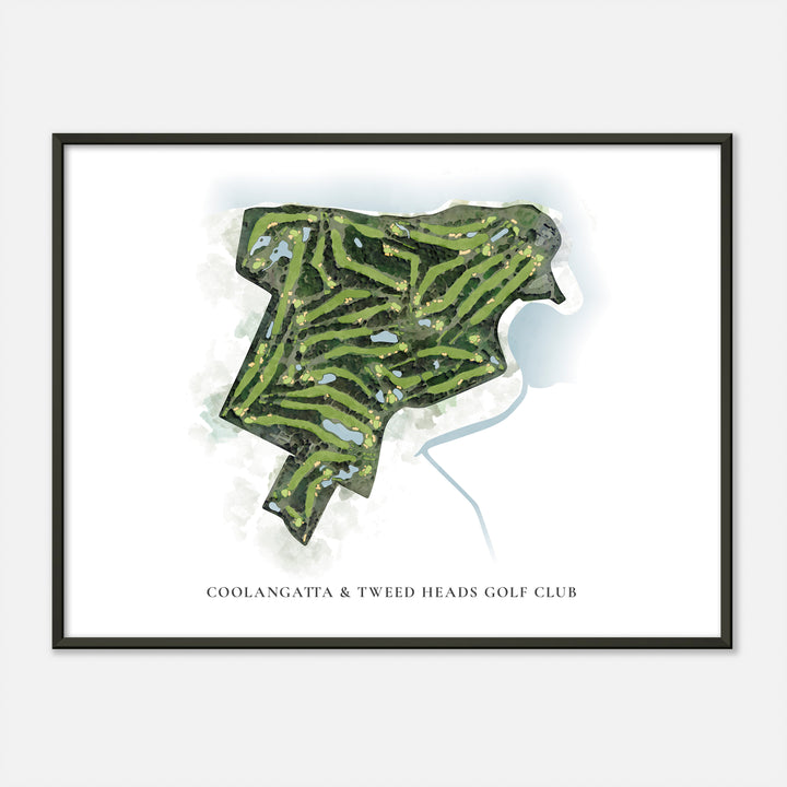 Print of Coolangatta & Tweed Heads Golf Club Classic Map