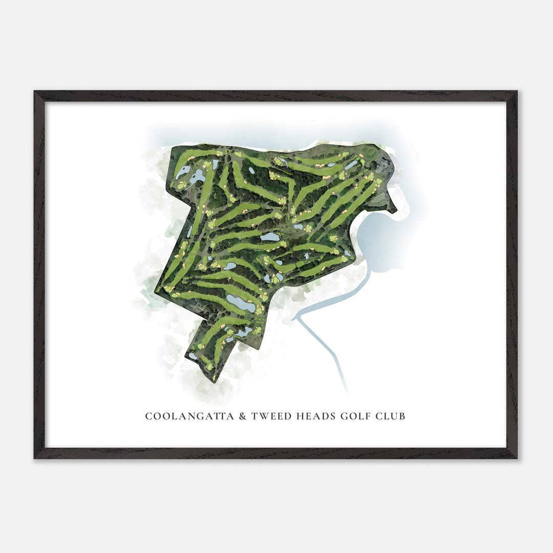 Print of Coolangatta & Tweed Heads Golf Club Classic Map