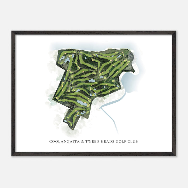 Print of Coolangatta & Tweed Heads Golf Club Classic Map