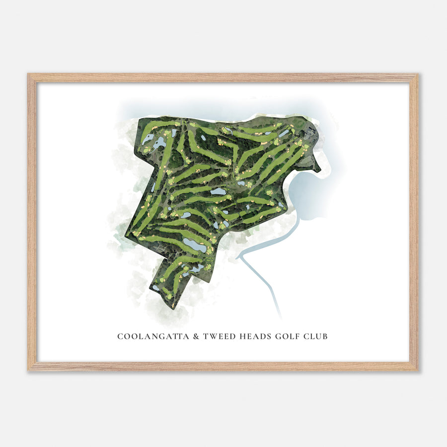 Print of Coolangatta & Tweed Heads Golf Club Classic Map