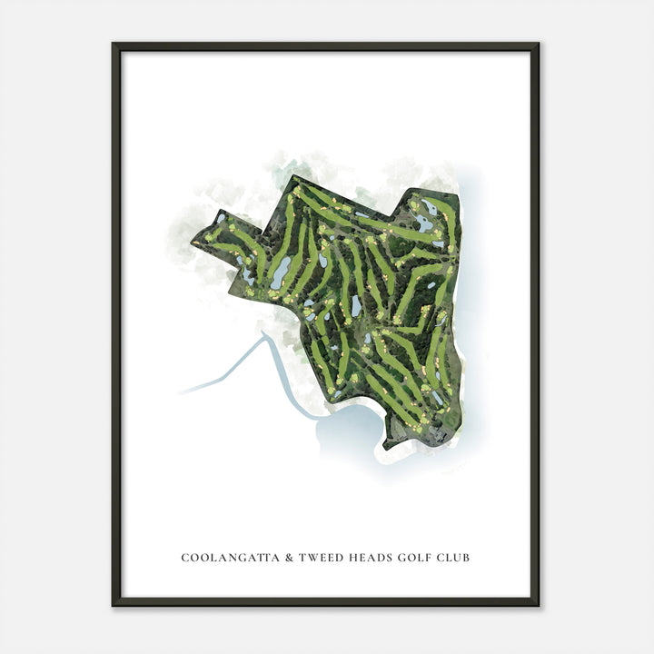Print of Coolangatta & Tweed Heads Golf Club Classic Map