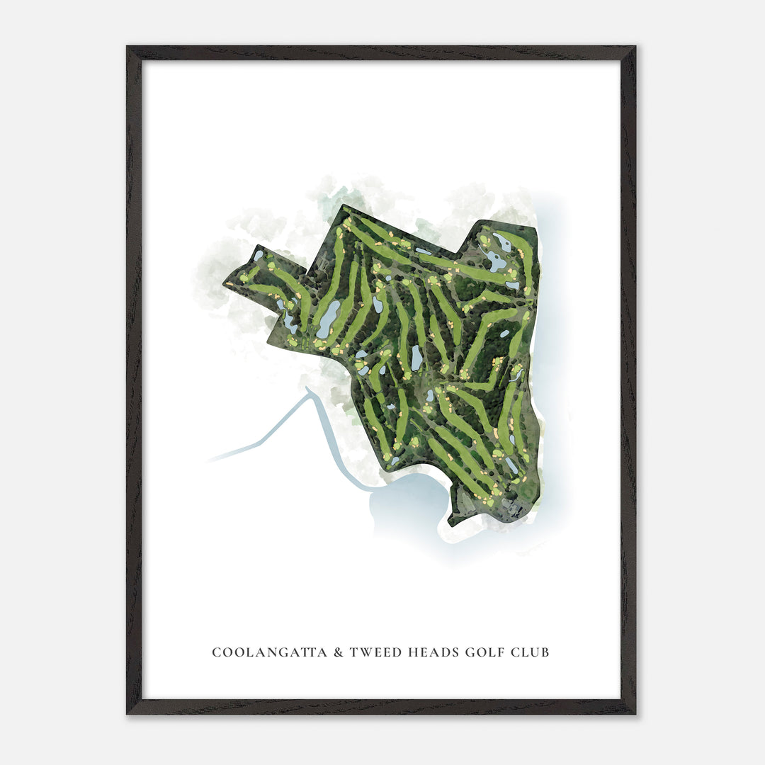 Print of Coolangatta & Tweed Heads Golf Club Classic Map