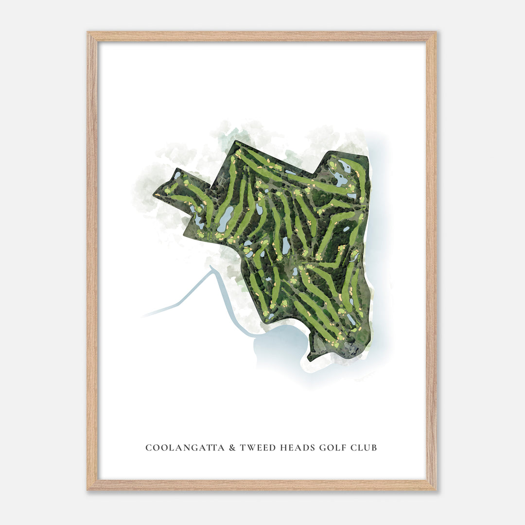 Print of Coolangatta & Tweed Heads Golf Club Classic Map
