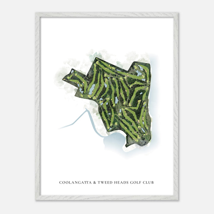 Print of Coolangatta & Tweed Heads Golf Club Classic Map