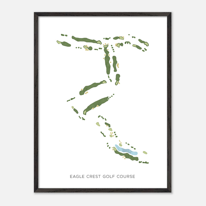 Print of Eagle Crest Golf Course Modern Map