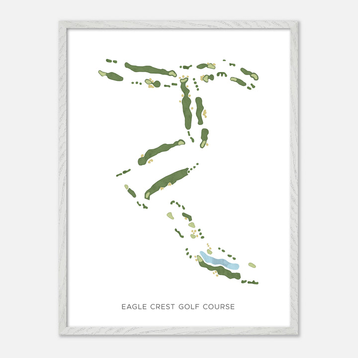 Print of Eagle Crest Golf Course Modern Map