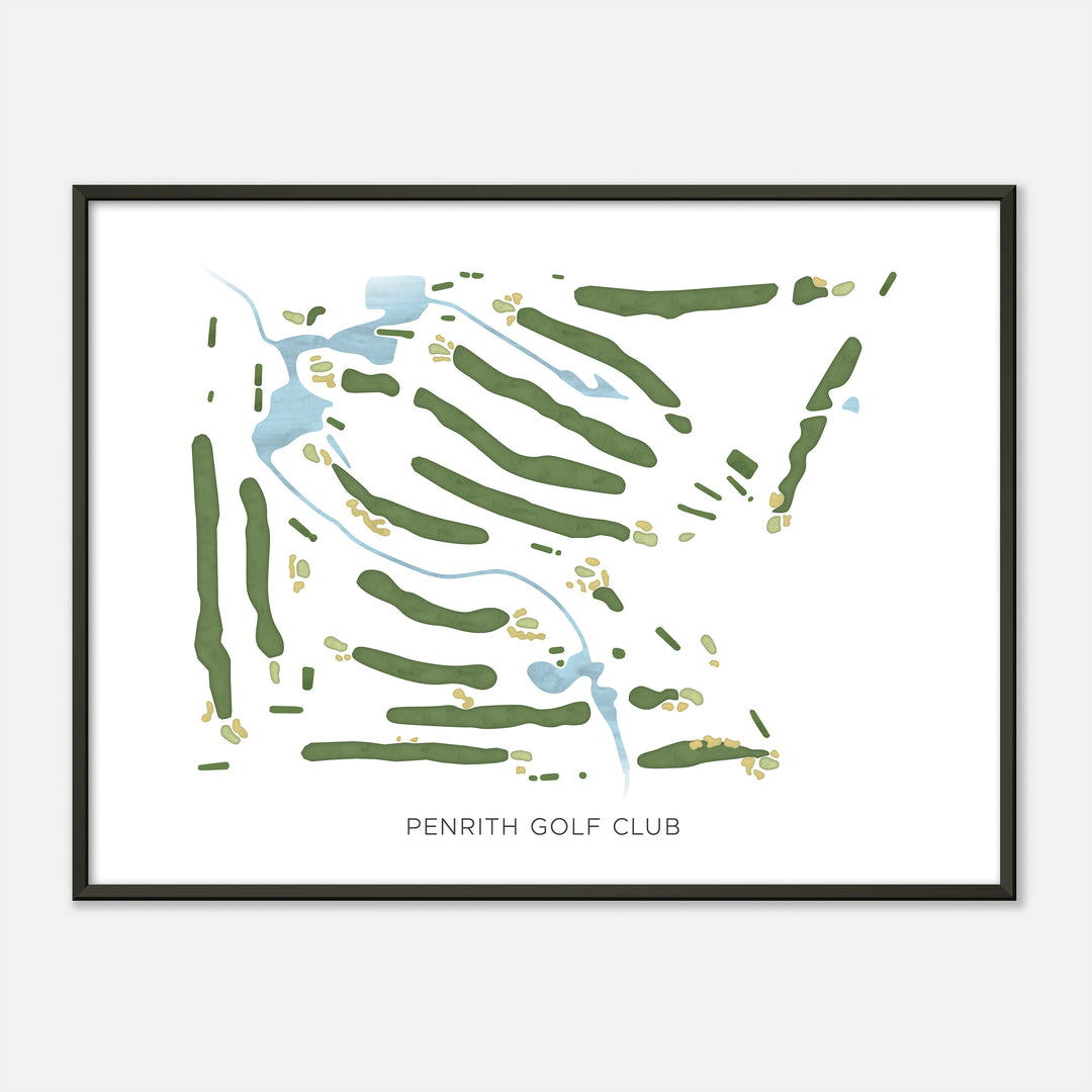 Print of Penrith Golf Club Modern Map