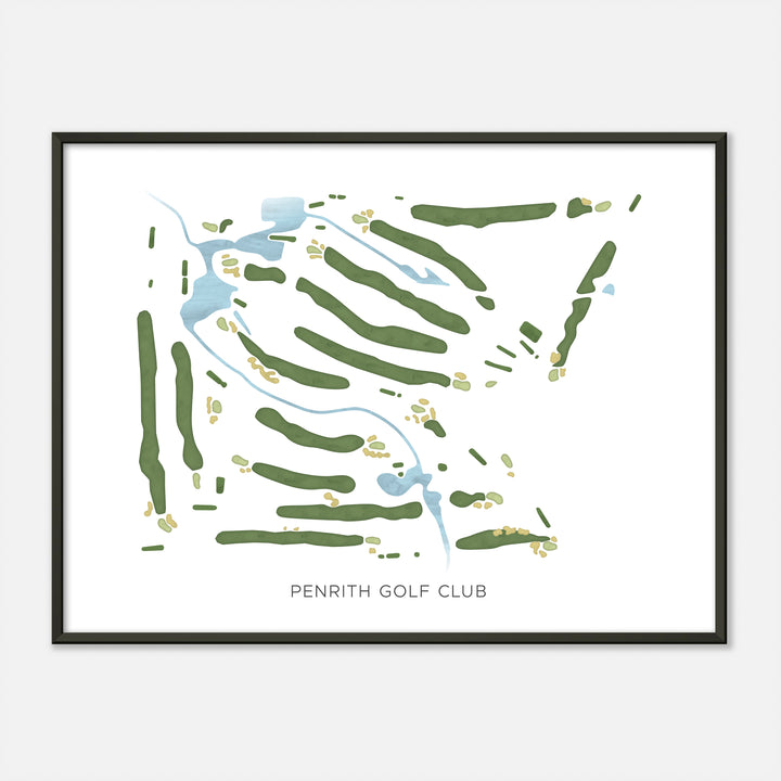 Print of Penrith Golf Club Modern Map