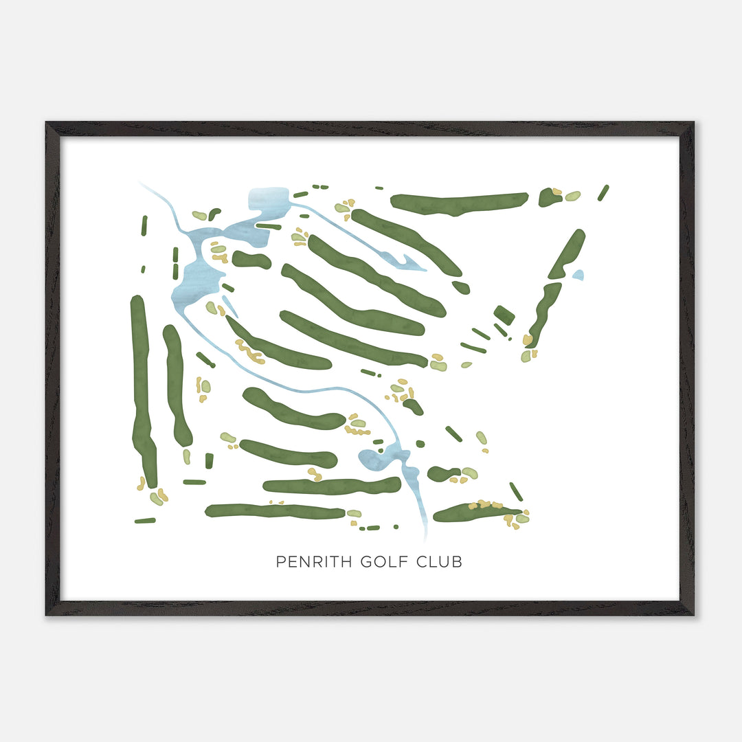 Print of Penrith Golf Club Modern Map