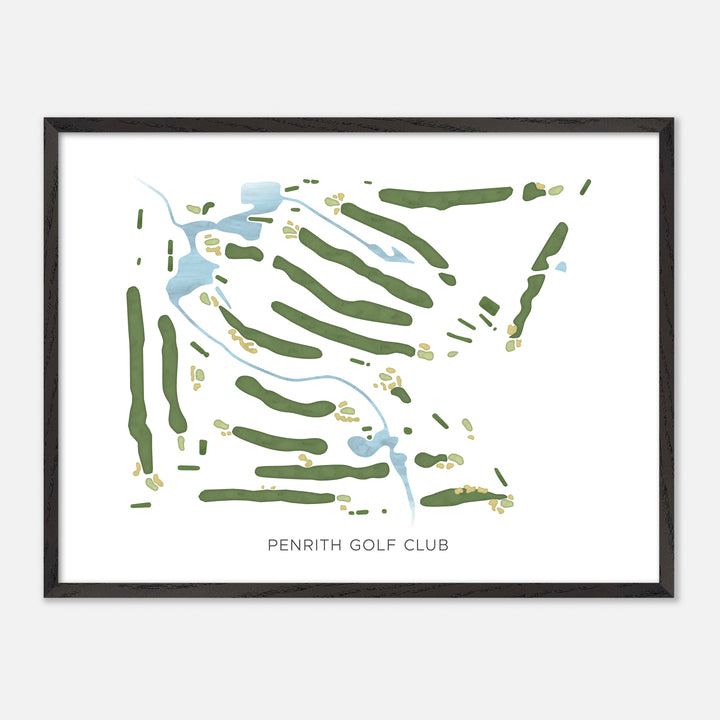 Print of Penrith Golf Club Modern Map