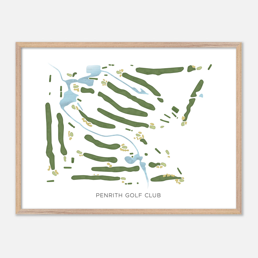 Print of Penrith Golf Club Modern Map
