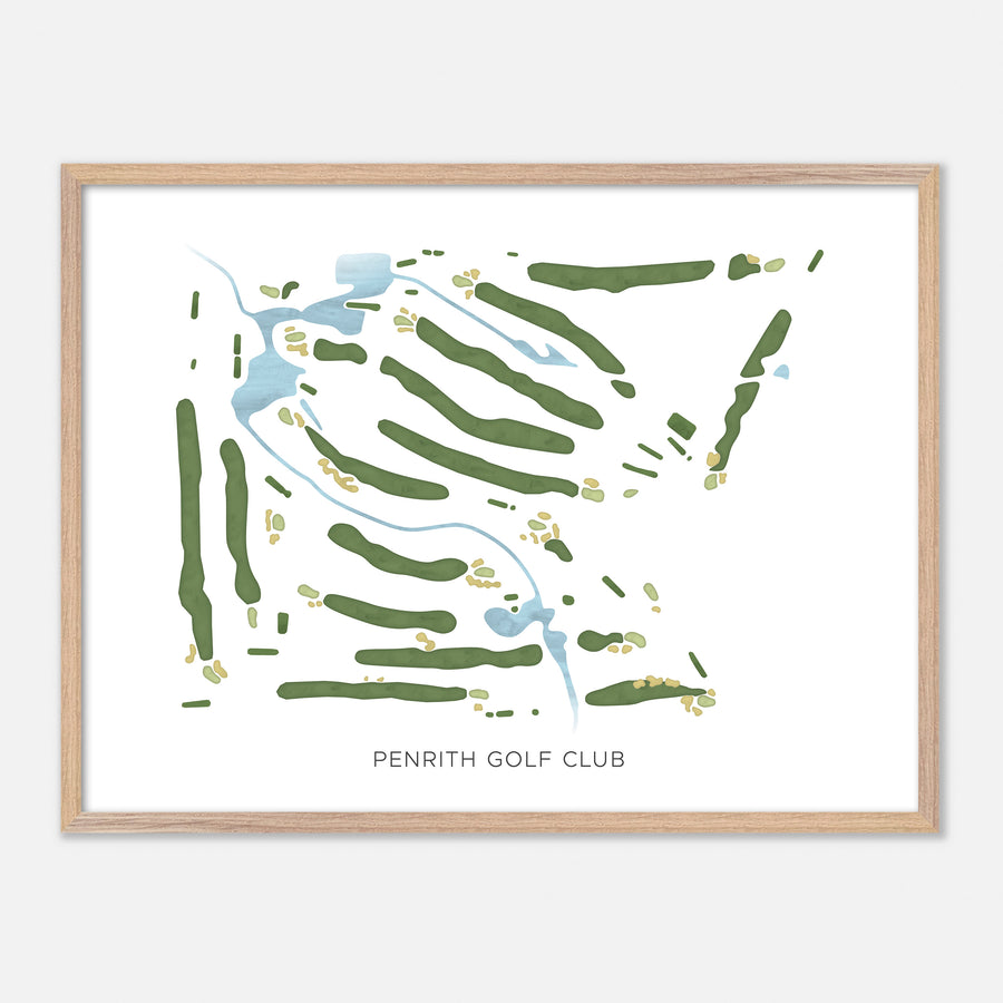 Print of Penrith Golf Club Modern Map