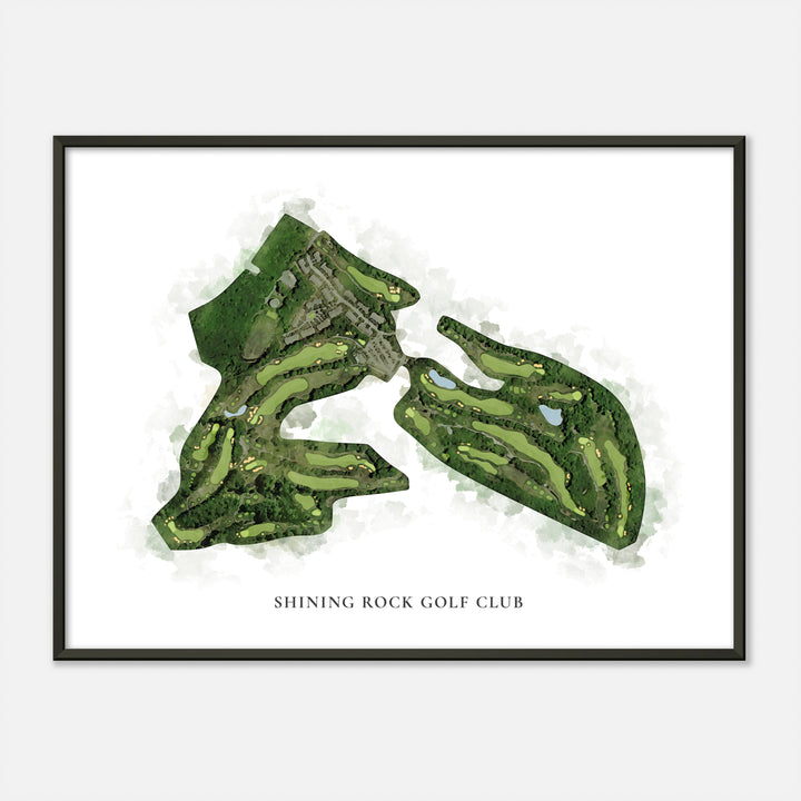 Print of Shining Rock Golf Club Classic Map