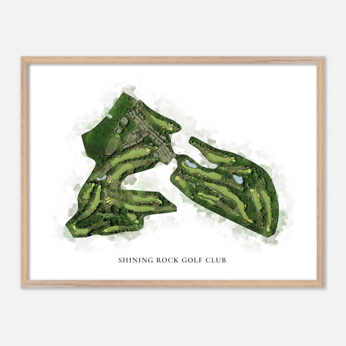 Print of Shining Rock Golf Club Classic Map