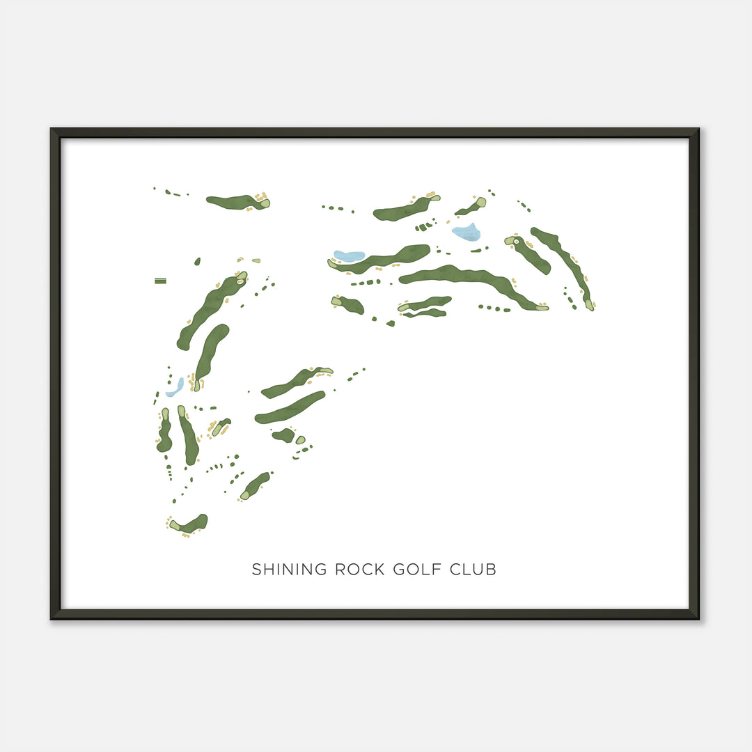 Print of Shining Rock Golf Club Modern Map