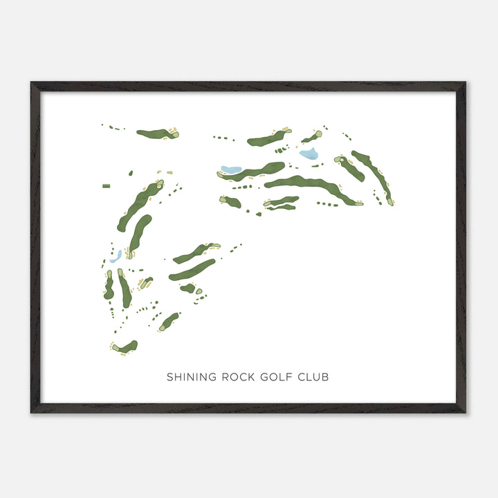 Print of Shining Rock Golf Club Modern Map