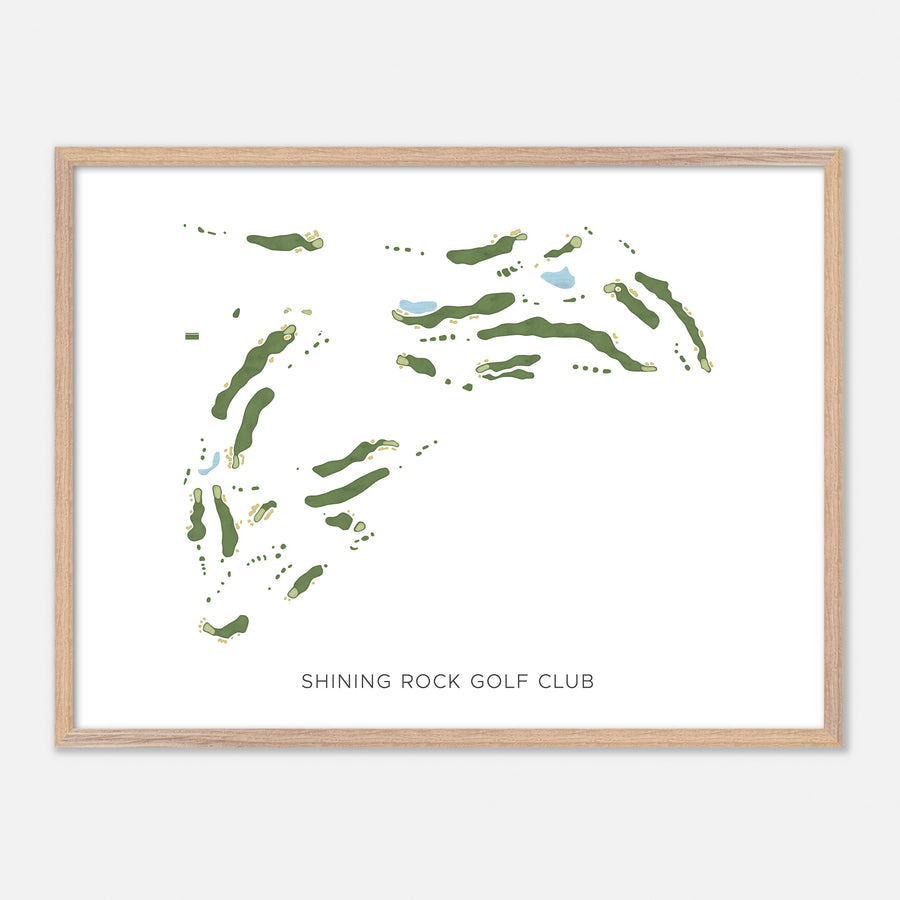 Print of Shining Rock Golf Club Modern Map