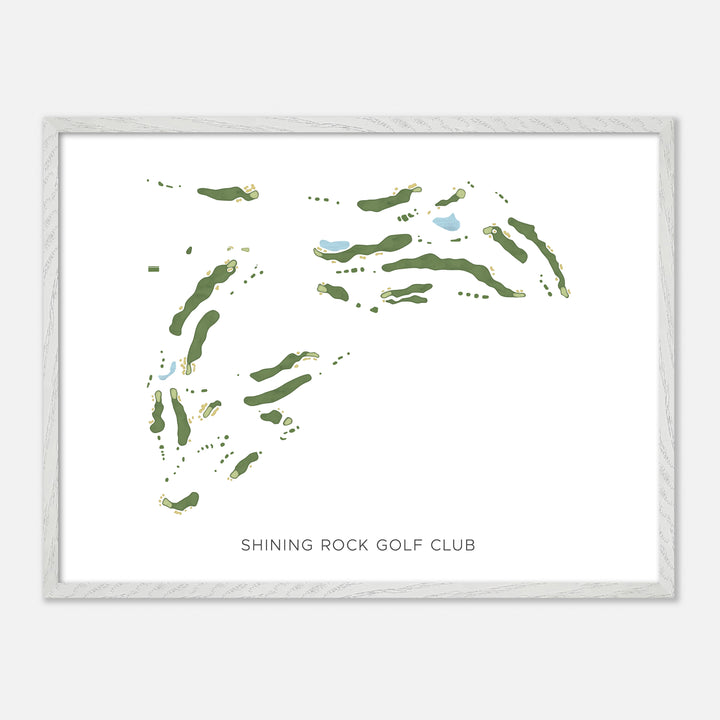 Print of Shining Rock Golf Club Modern Map