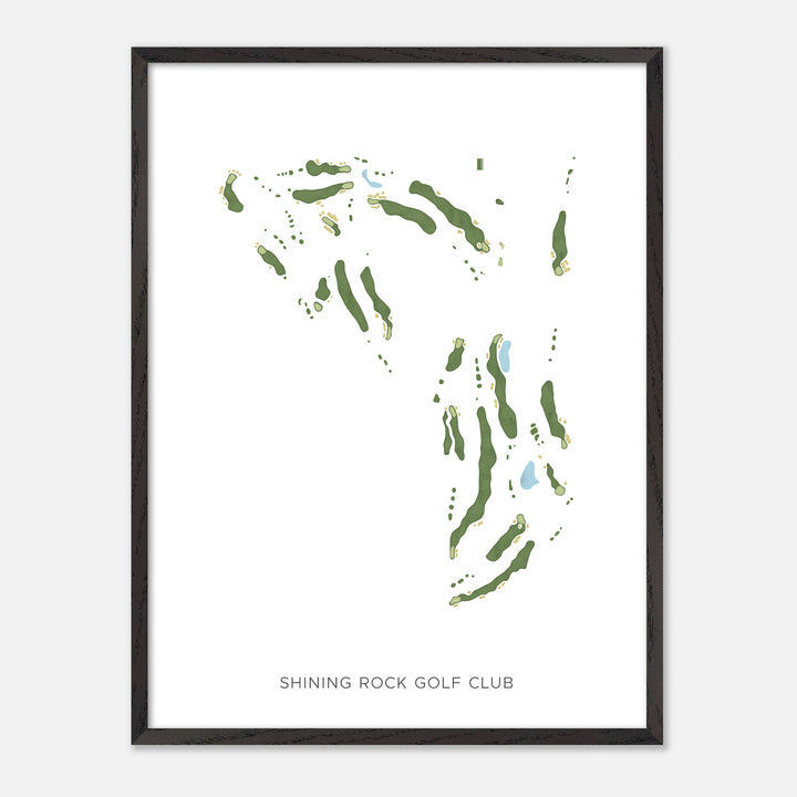 Print of Shining Rock Golf Club Modern Map