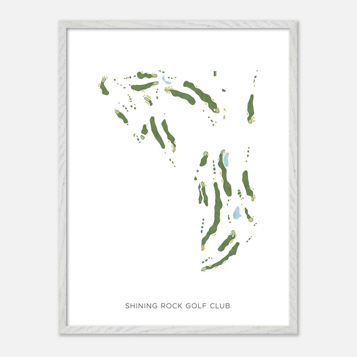 Print of Shining Rock Golf Club Modern Map
