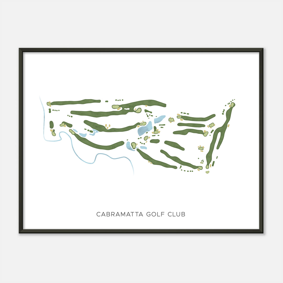 Print of Cabramatta Golf Club Modern Map