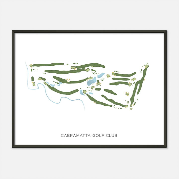 Print of Cabramatta Golf Club Modern Map