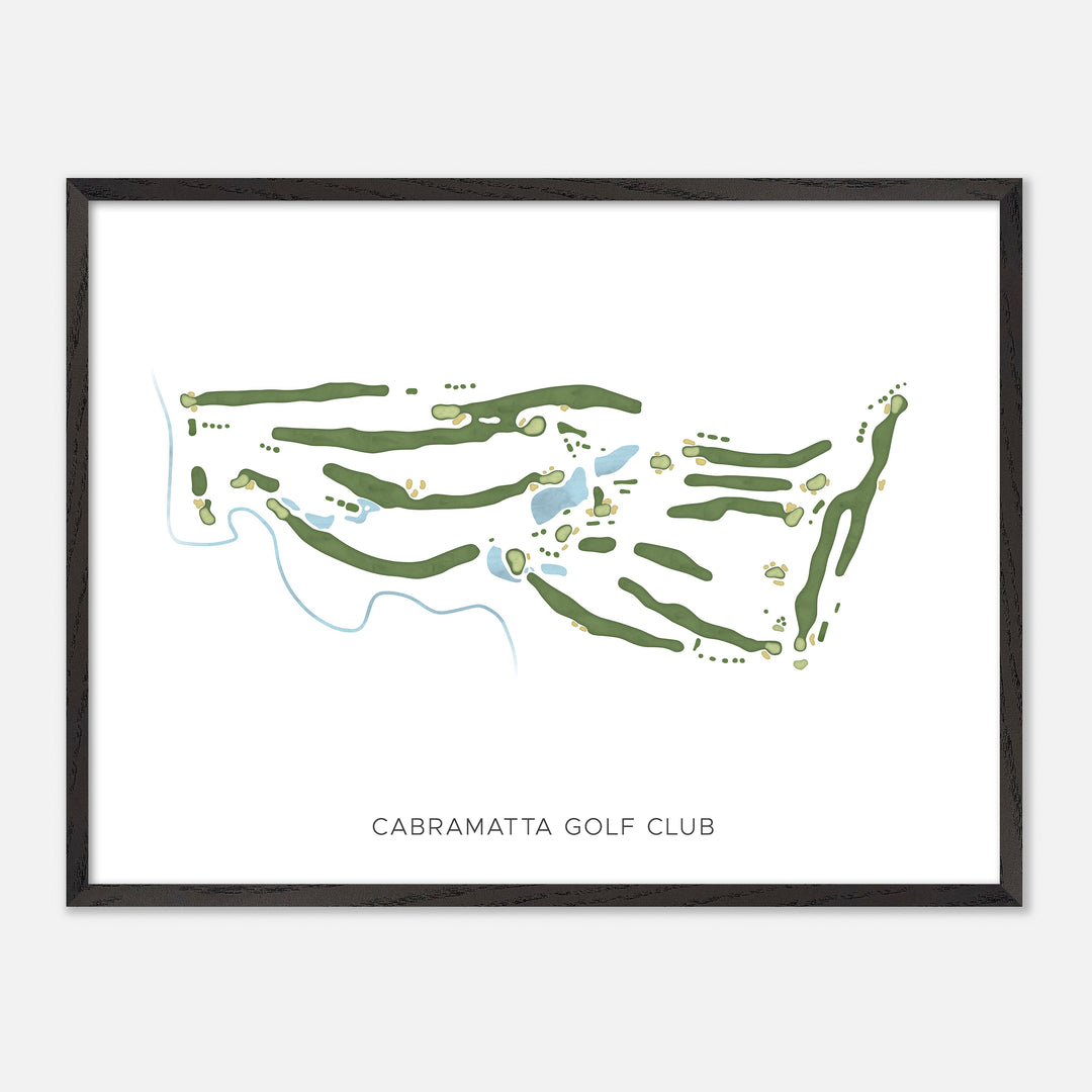 Print of Cabramatta Golf Club Modern Map