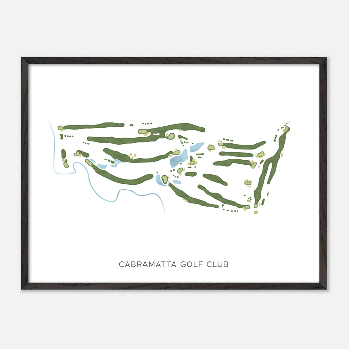 Print of Cabramatta Golf Club Modern Map