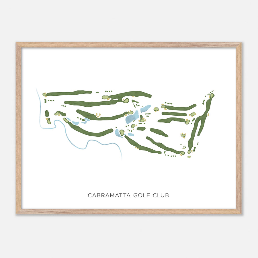 Print of Cabramatta Golf Club Modern Map