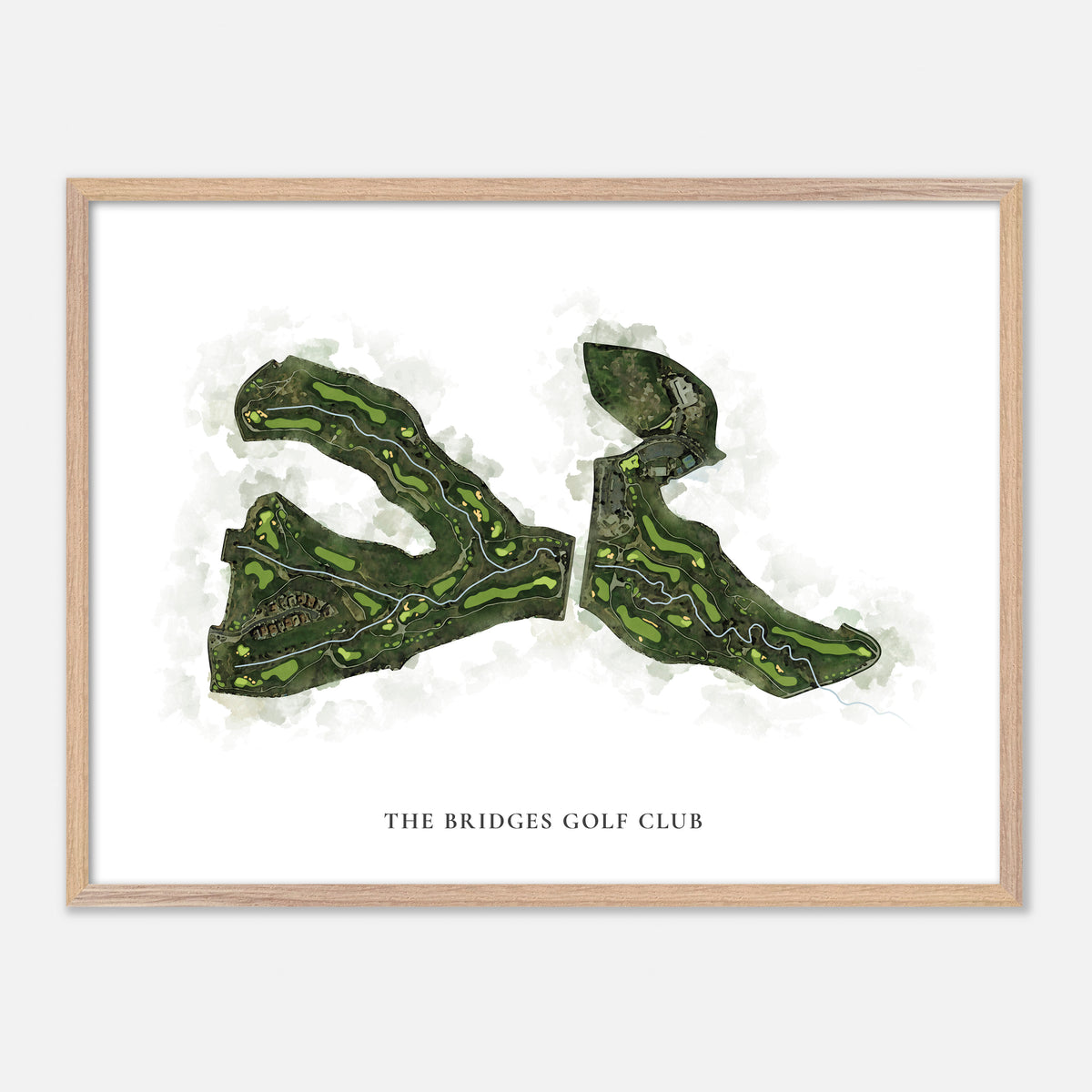 Print of The Bridges Golf Club Classic Map